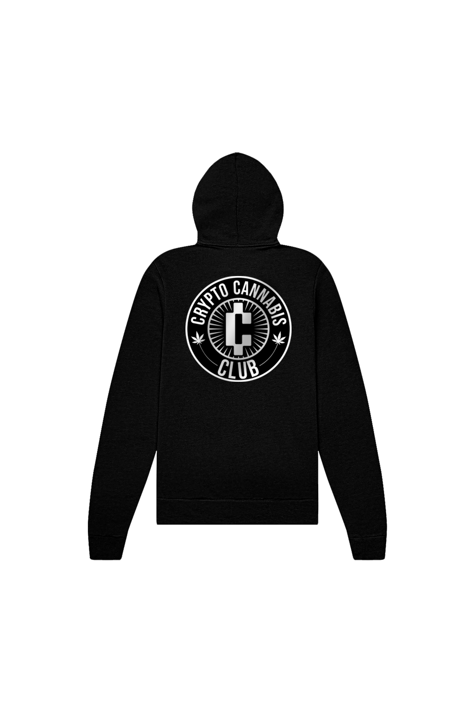 Crypto Canna Classic Puff Print Zip up Hoodie